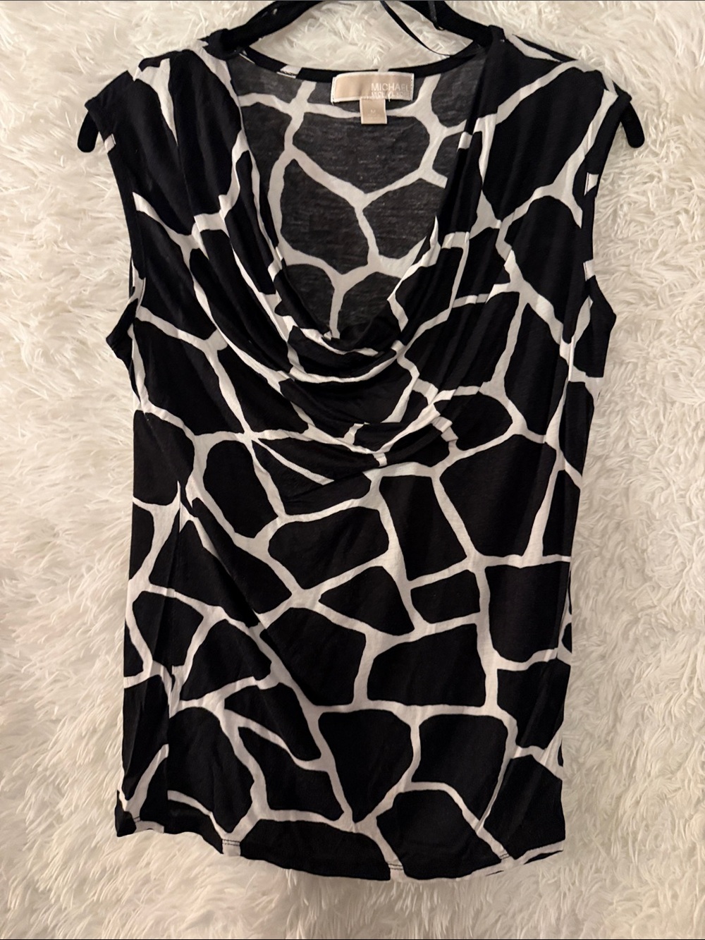 Michael Kors Medium Cowl Neck Sleeveless Blouse